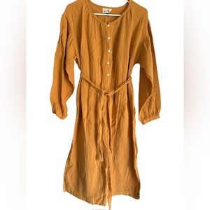 Universal Thread mustard yellow boho dress size small